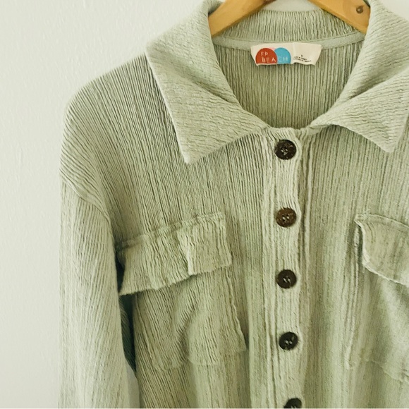 Free People Beach Calico One Piece Utility Jumpsuit - Sage Green - Picture 6 of 8